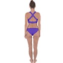 Ultra Violet Purple Cross Back Hipster Bikini Set View2