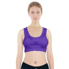 Ultra Violet Purple Sports Bra With Pocket