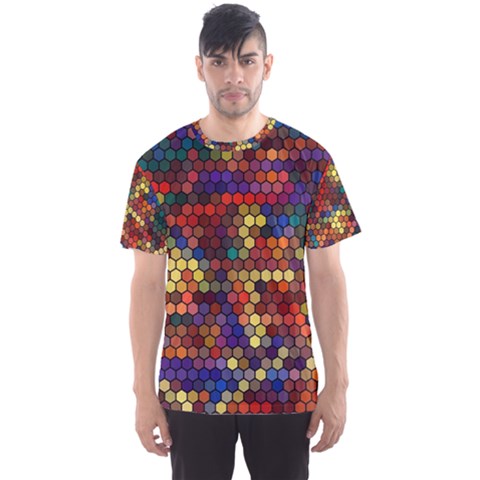 Pattern Dots Wallpaper Seamless Pattern Men s Sport Mesh T-shirt by Ndabl3x