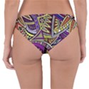 Violet Paisley Background, Paisley Patterns, Floral Patterns Reversible Hipster Bikini Bottoms View4