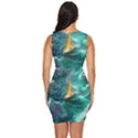 Lion King Of The Jungle Nature Draped Bodycon Dress View4