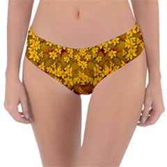 Blooming Flowers Of Lotus Paradise Reversible Classic Bikini Bottoms by pepitasart