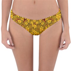 Blooming Flowers Of Lotus Paradise Reversible Hipster Bikini Bottoms by pepitasart
