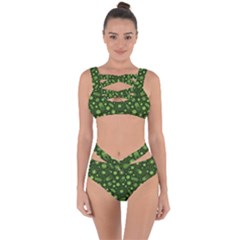 Seamless Pattern With Viruses Bandaged Up Bikini Set  by Apen