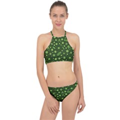 Seamless Pattern With Viruses Halter Bikini Set by Apen