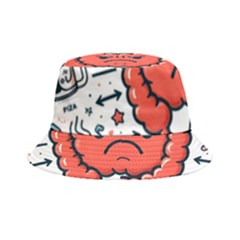 Health Gut Health Intestines Colon Body Liver Human Lung Junk Food Pizza Bucket Hat by Maspions