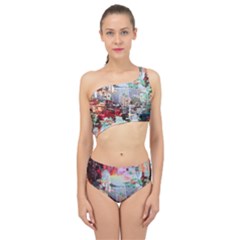 Digital Computer Technology Office Information Modern Media Web Connection Art Creatively Colorful C Spliced Up Two Piece Swimsuit by Maspions