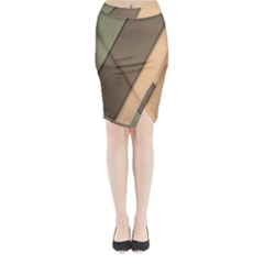 Abstract Texture, Retro Backgrounds Midi Wrap Pencil Skirt