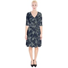 Camouflage, Pattern, Abstract, Background, Texture, Army Wrap Up Cocktail Dress by nateshop