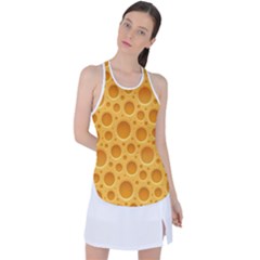 Cheese Texture Food Textures Racer Back Mesh Tank Top by nateshop