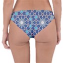Islamic Ornament Texture, Texture With Stars, Blue Ornament Texture Reversible Hipster Bikini Bottoms View2