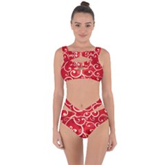 Patterns, Corazones, Texture, Red, Bandaged Up Bikini Set  by nateshop