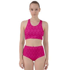 Pink Pattern, Abstract, Background, Bright, Desenho Racer Back Bikini Set by nateshop