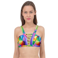 Bring Colors To Your Day Cage Up Bikini Top by elizah032470