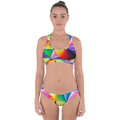 Bring Colors To Your Day Cross Back Hipster Bikini Set by elizah032470