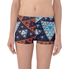 Fractal Triangle Geometric Abstract Pattern Reversible Boyleg Bikini Bottoms