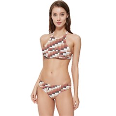 Chromaticmosaic Print Pattern Banded Triangle Bikini Set by dflcprintsclothing