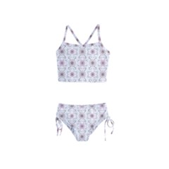 Pattern Texture Design Decorative Girls  Tankini Swimsuit