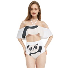Hello Panda  Halter Flowy Bikini Set  by MyNewStor