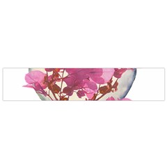 Heart Shaped With Flowers Digital Collage Flano Scarf (small) by dflcprints