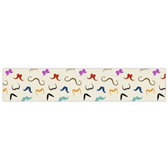 Mustaches Flano Scarf (small) by boho