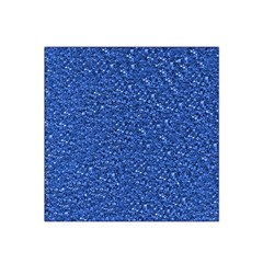 Sparkling Glitter Blue Satin Bandana Scarf by ImpressiveMoments