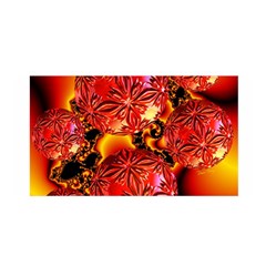  Flame Delights, Abstract Red Orange Satin Wrap by DianeClancy