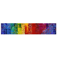 Conundrum I, Abstract Rainbow Woman Goddess  Flano Scarf (small) by DianeClancy