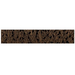 Brown Ombre Feather Pattern, Black, Flano Scarf (large) by Zandiepants