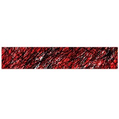 Red And Black Pattern Flano Scarf (large) by Valentinaart