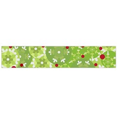 Green Christmas Decor Flano Scarf (large) by Valentinaart
