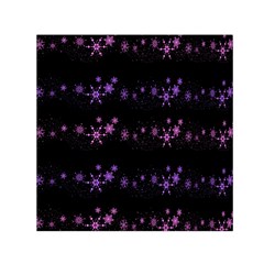 Purple Elegant Xmas Small Satin Scarf (square) by Valentinaart