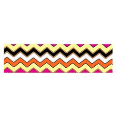 Colorful Chevron Pattern Stripes Satin Scarf (oblong) by Nexatart