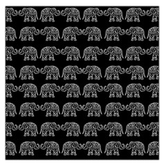 Indian Elephant Pattern Large Satin Scarf (square) by Valentinaart