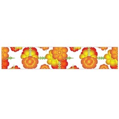 Colorful Stylized Floral Pattern Flano Scarf (large) by dflcprintsclothing