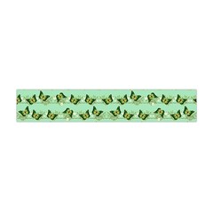 Green Butterflies Flano Scarf (mini) by linceazul
