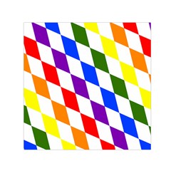 Rainbow Flag Bavaria Small Satin Scarf (square) by Nexatart