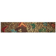 Art Traditional Flower  Batik Pattern Flano Scarf (large) by BangZart