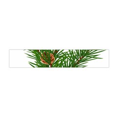 Branch Floral Green Nature Pine Flano Scarf (mini) by Nexatart