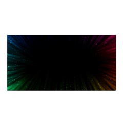 Colorful Light Ray Border Animation Loop Rainbow Motion Background Space Satin Wrap by Mariart