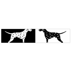 Dalmatian Dog Flano Scarf (small) by Valentinaart
