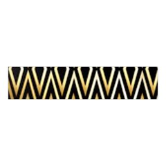 Gold,black,art Deco Pattern Velvet Scrunchie by NouveauDesign