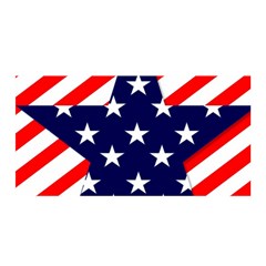 Patriotic Usa Stars Stripes Red Satin Wrap by Celenk