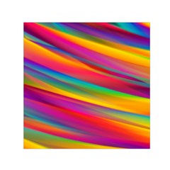 Colorful Background Small Satin Scarf (square)