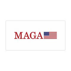 Maga Make America Great Again With Us Flag On Black Yoga Headband by snek