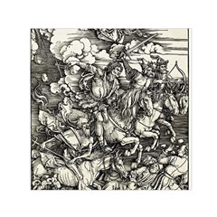 Four Horsemen Of The Apocalypse - Albrecht Dürer Small Satin Scarf (square) by Valentinaart