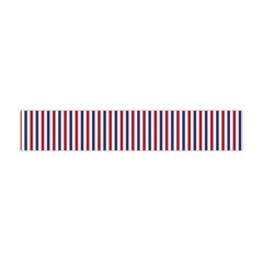 Usa Flag Red And Flag Blue Narrow Thin Stripes  Flano Scarf (mini) by PodArtist