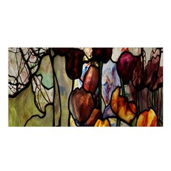 Tiffany Window Colorful Pattern Satin Shawl