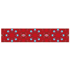 Embroidery Paisley Red Small Flano Scarf by snowwhitegirl