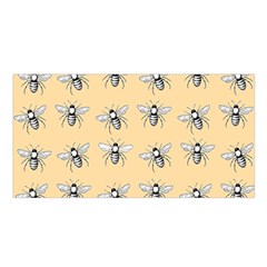 Pop Art  Bee Pattern Satin Shawl by Valentinaart